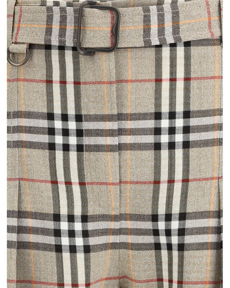 Burberry Beige Viscose Casual Pant Glam Steals