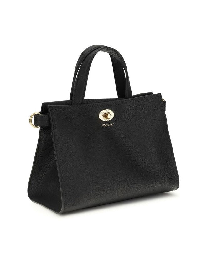 Burberry Black Calf Leather Bos Taurus Handbag Glam Steals
