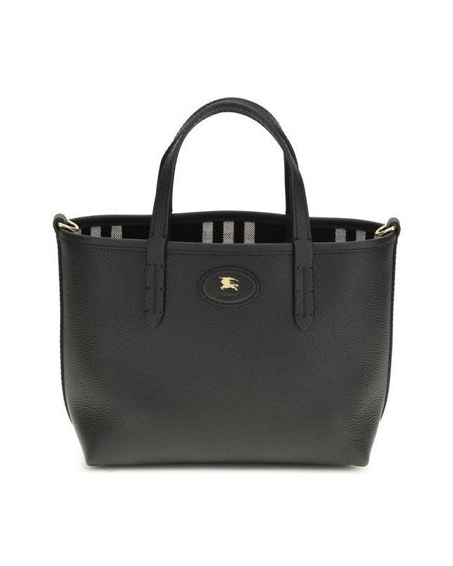 Burberry Black Calf Leather Bos Taurus Shoulder Bag Glam Steals