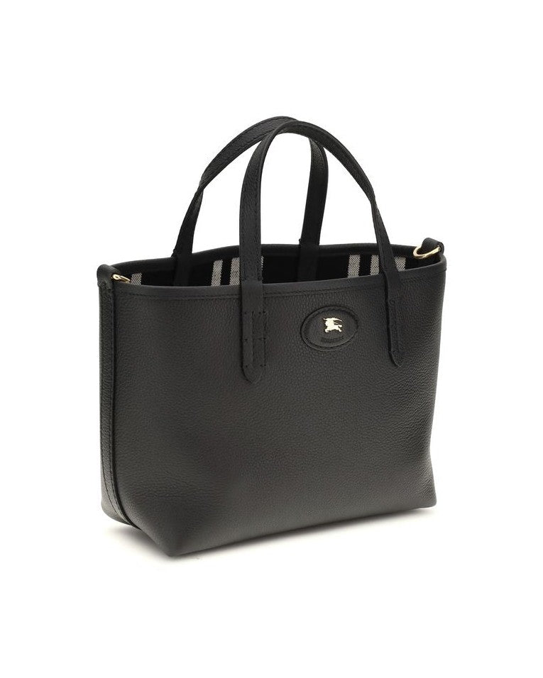 Burberry Black Calf Leather Bos Taurus Shoulder Bag Glam Steals