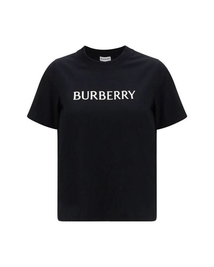 Burberry Black Cotton T-Shirt T-Shirts