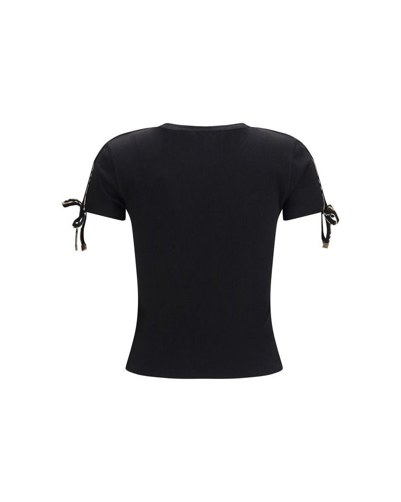 Burberry Black Cotton T-shirt Glam Steals