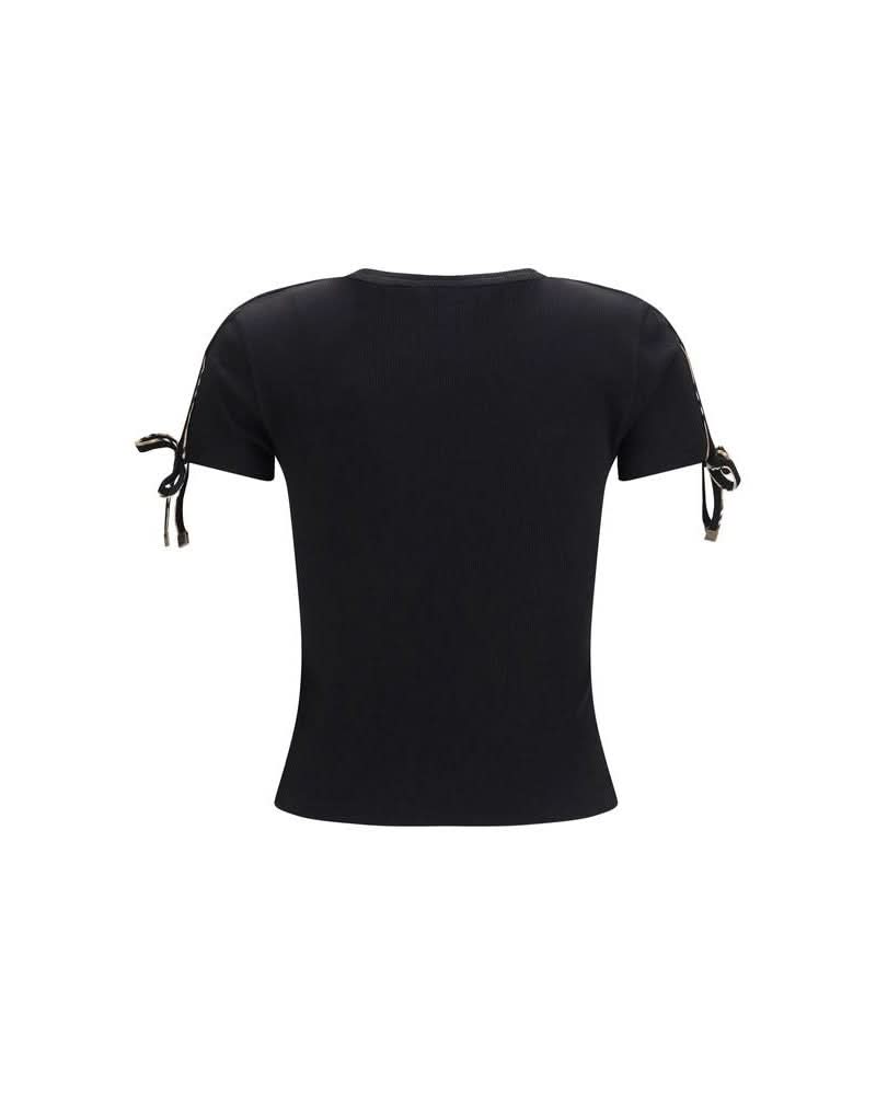 Burberry Black Cotton T-shirt Glam Steals