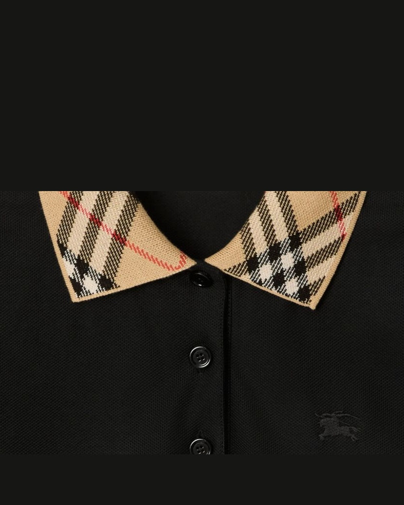 Burberry Black Polo T-shirt Glam Steals