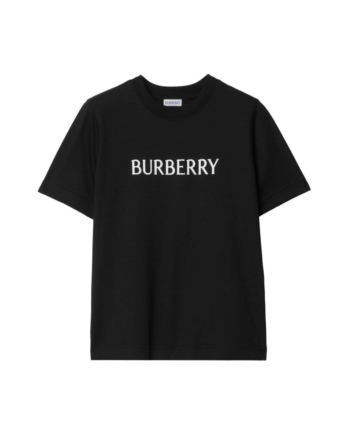 Burberry Black Polo T-Shirt Topwear