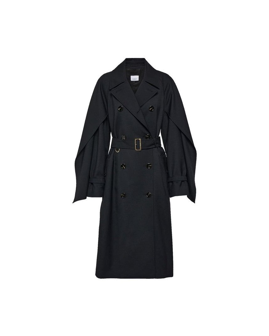Burberry Black Polyester Coat Glam Steals