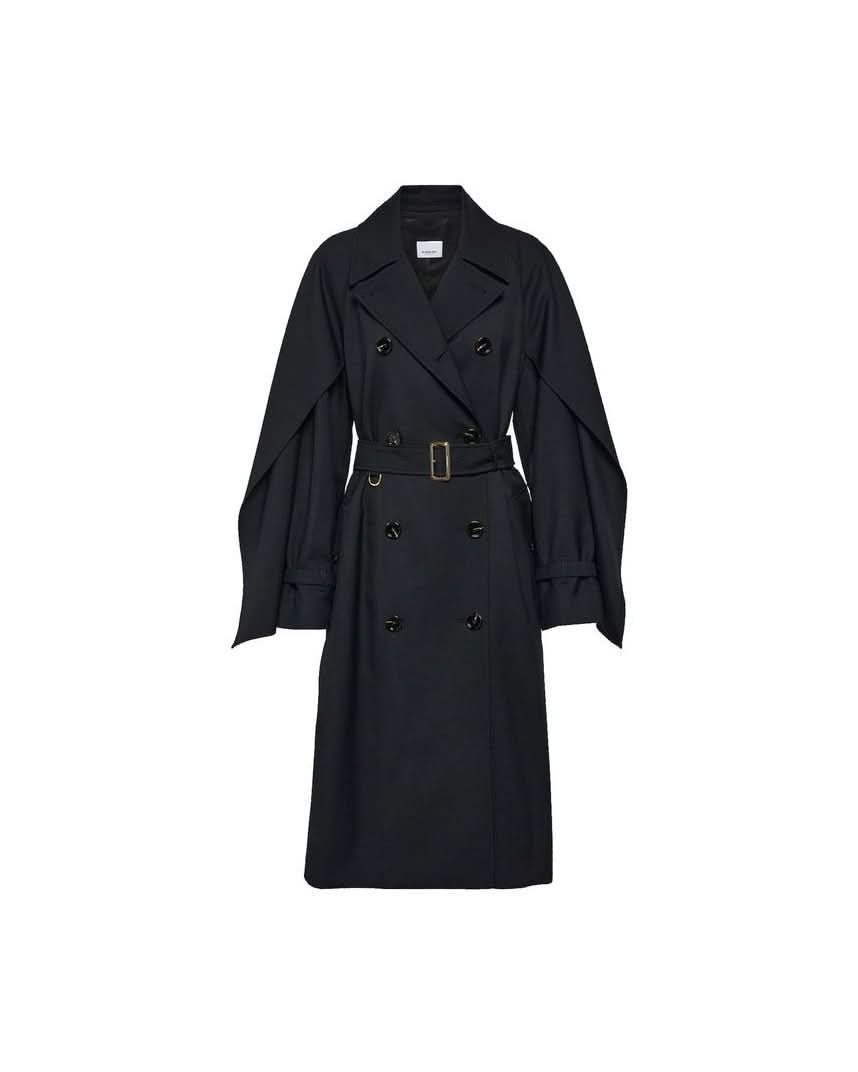 Burberry Black Polyester Coat