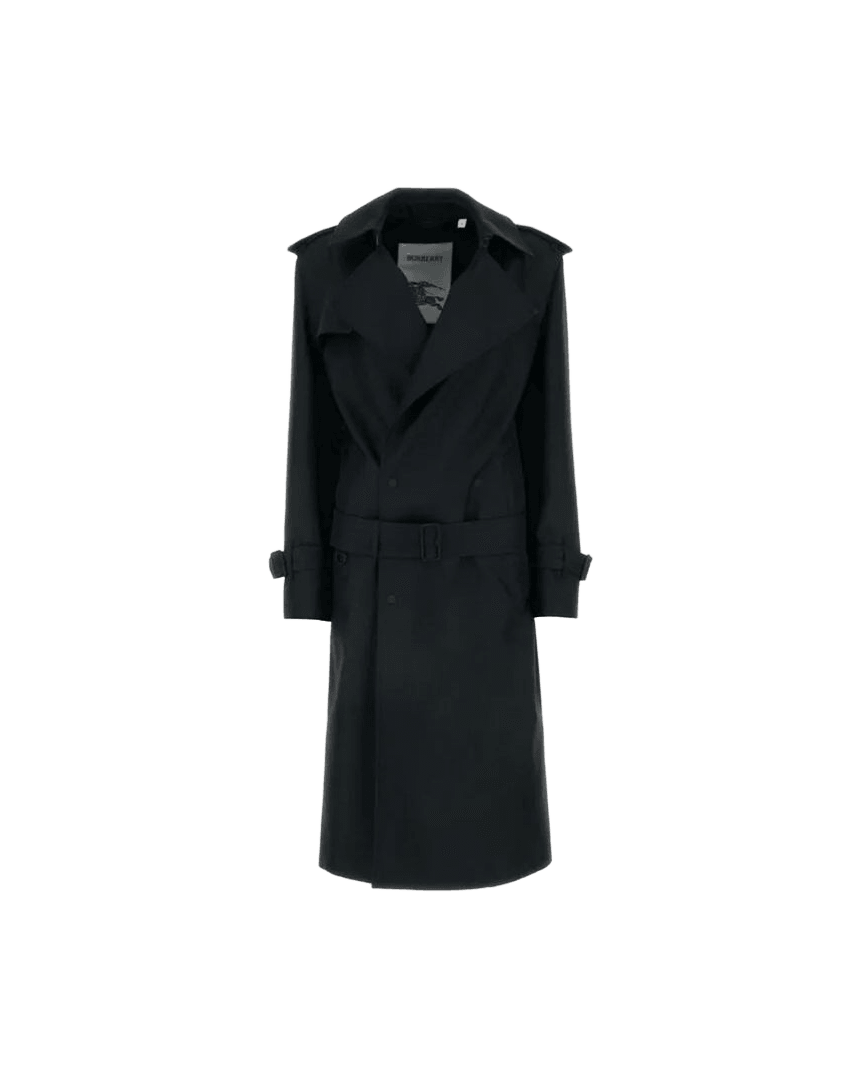 Burberry Black Polyester Coat Glam Steals