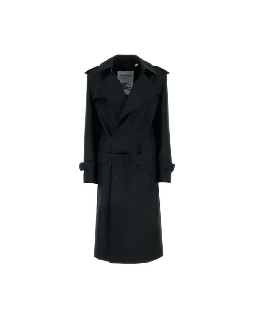 Burberry Black Polyester Coat