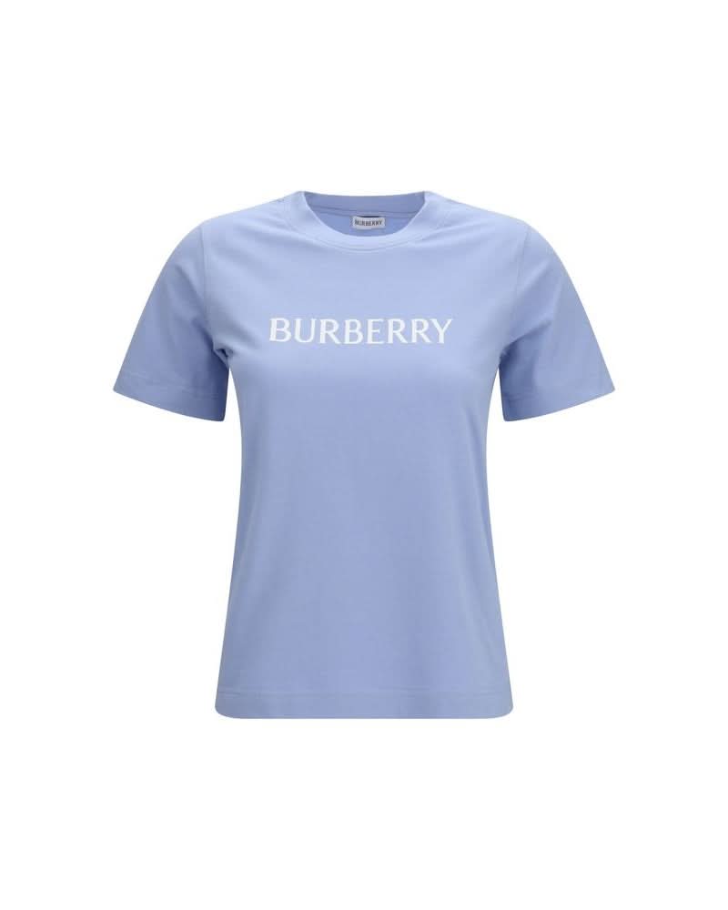 Burberry Blue Cotton T-shirt Glam Steals