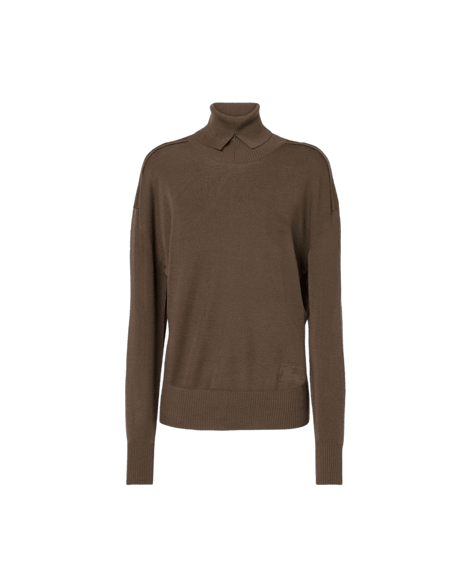 Burberry Brown Wool Sweatshirt Glam Steals