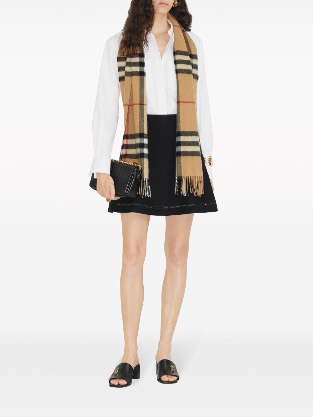 Burberry Check Cashmere Scarf Glam Steals