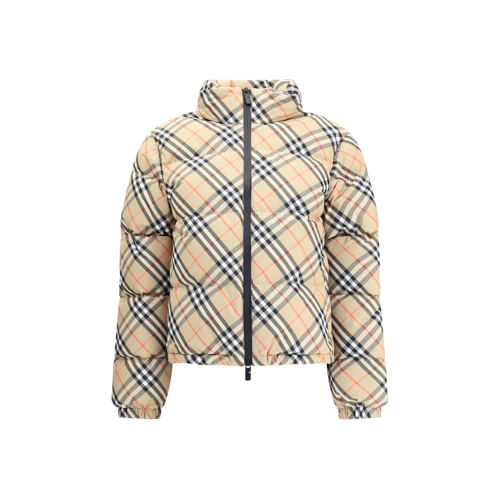 Burberry Check Down Jacket Glam Steals