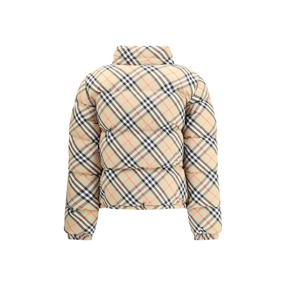 Burberry Check Down Jacket Glam Steals