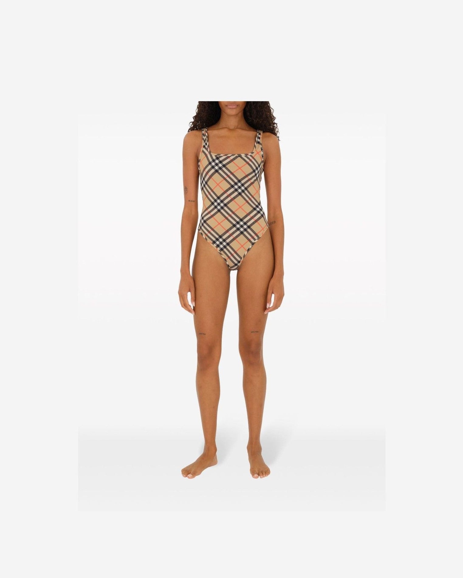 Burberry Check Pattern Swimsuit Glam Steals
