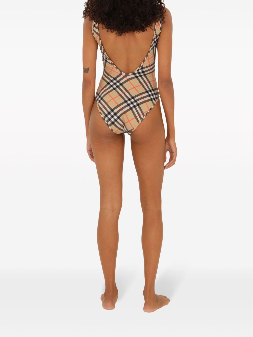 Burberry Check Pattern Swimsuit Glam Steals