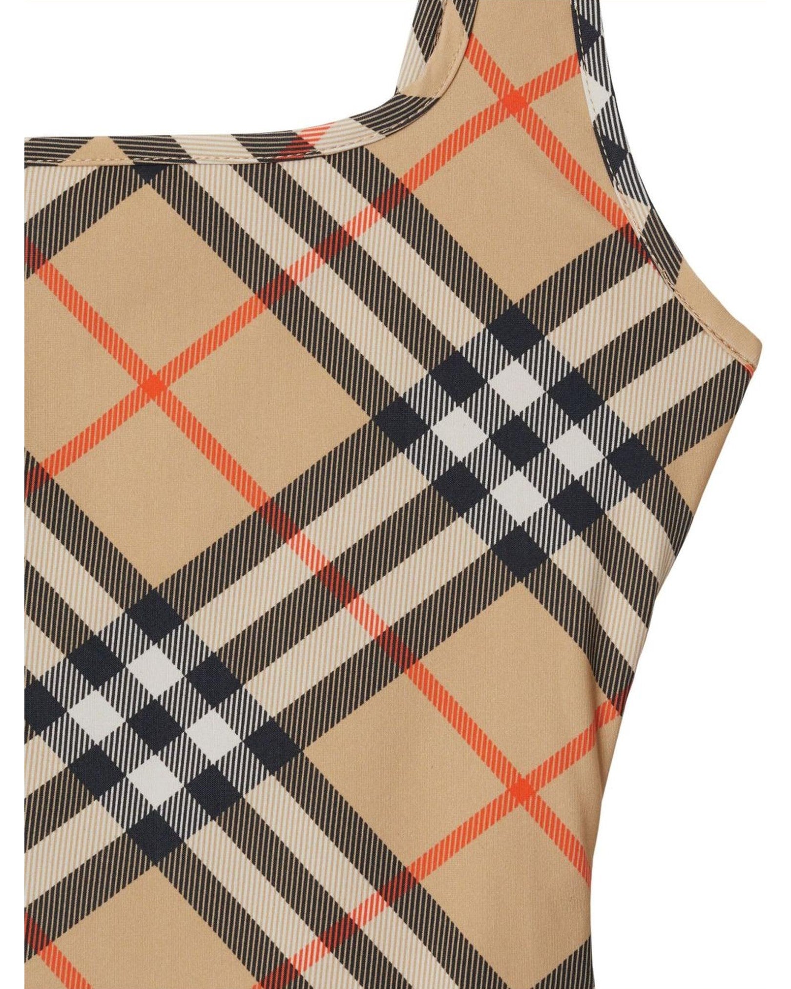Burberry Check Pattern Swimsuit Glam Steals