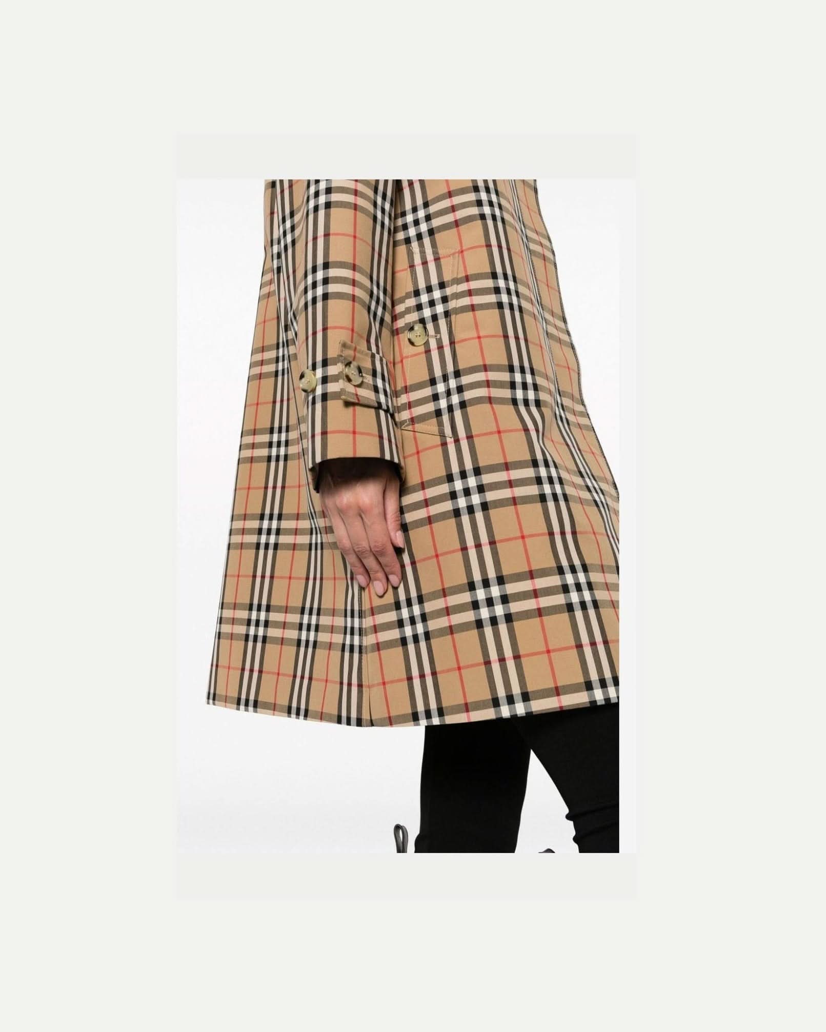 Burberry Checked Jacket Overcoats
