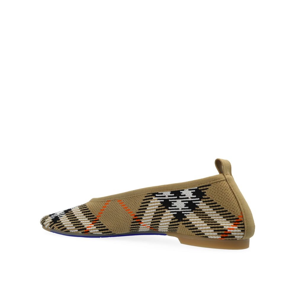 Burberry Checkered Knitted Ballerina Shoes Glam Steals