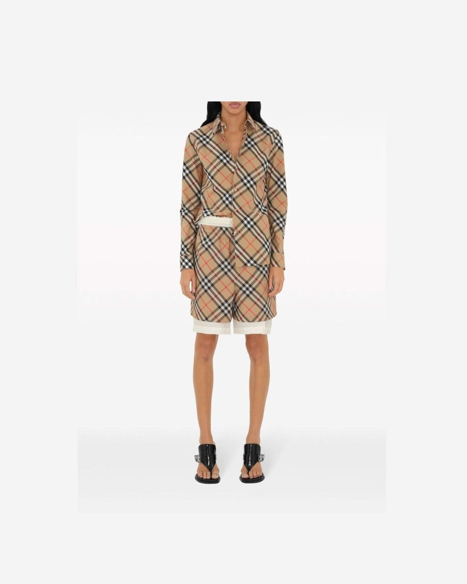 Burberry Checkered Shirt Shirts