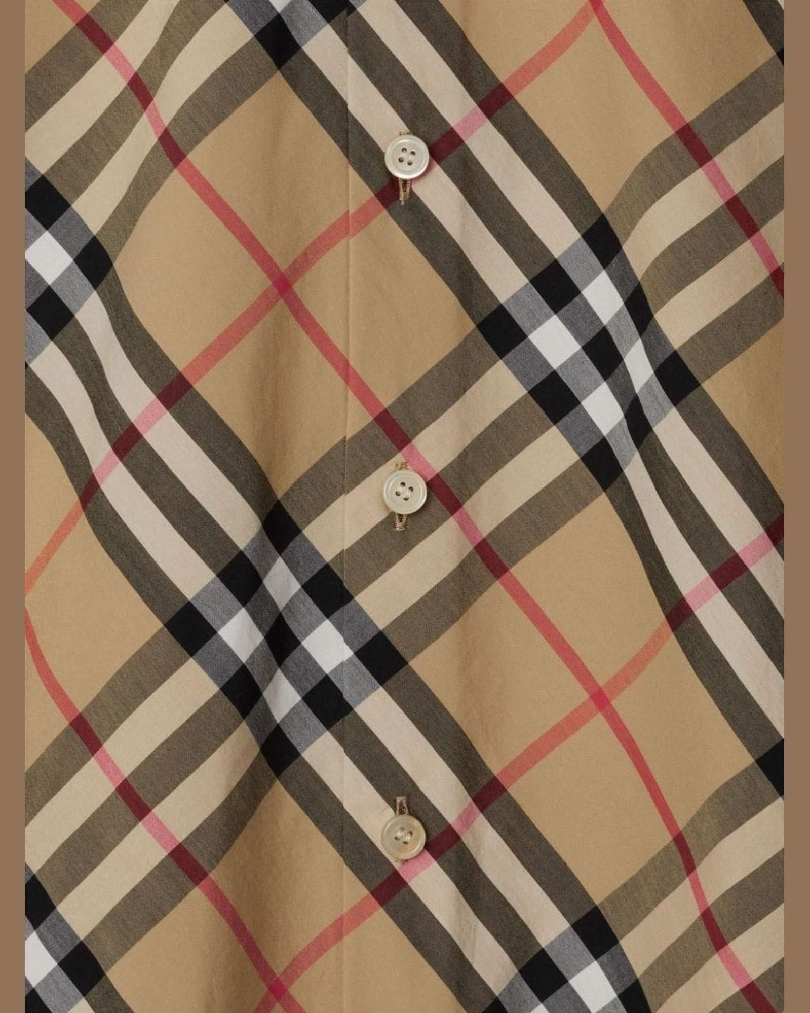 Burberry Checkered Shirt Shirts