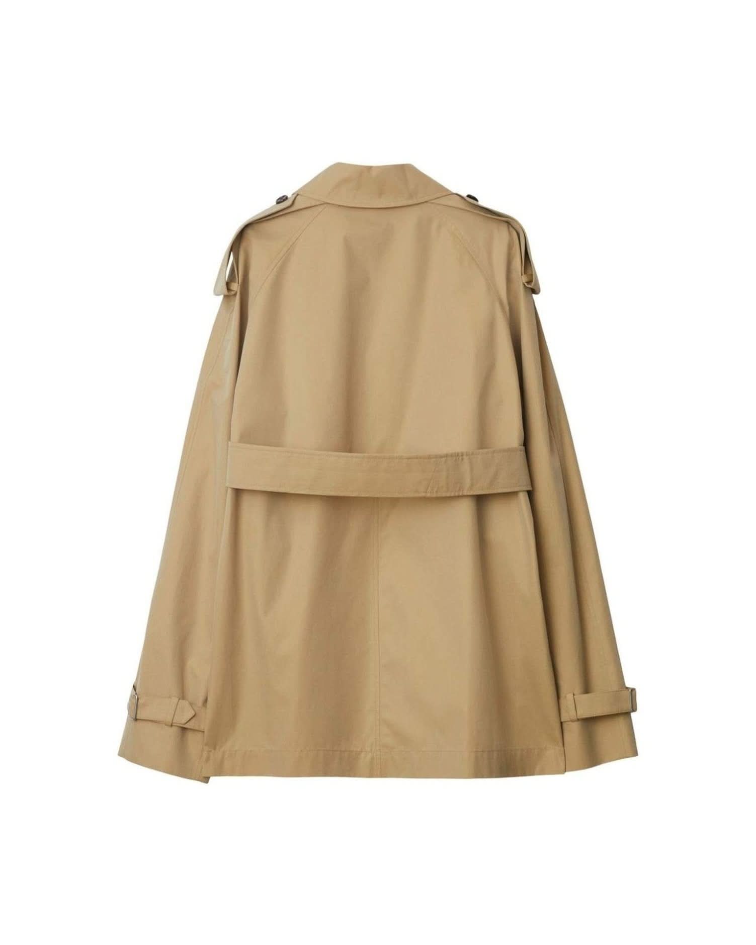 Burberry Cotton Belted Trench Coat Trench Coats