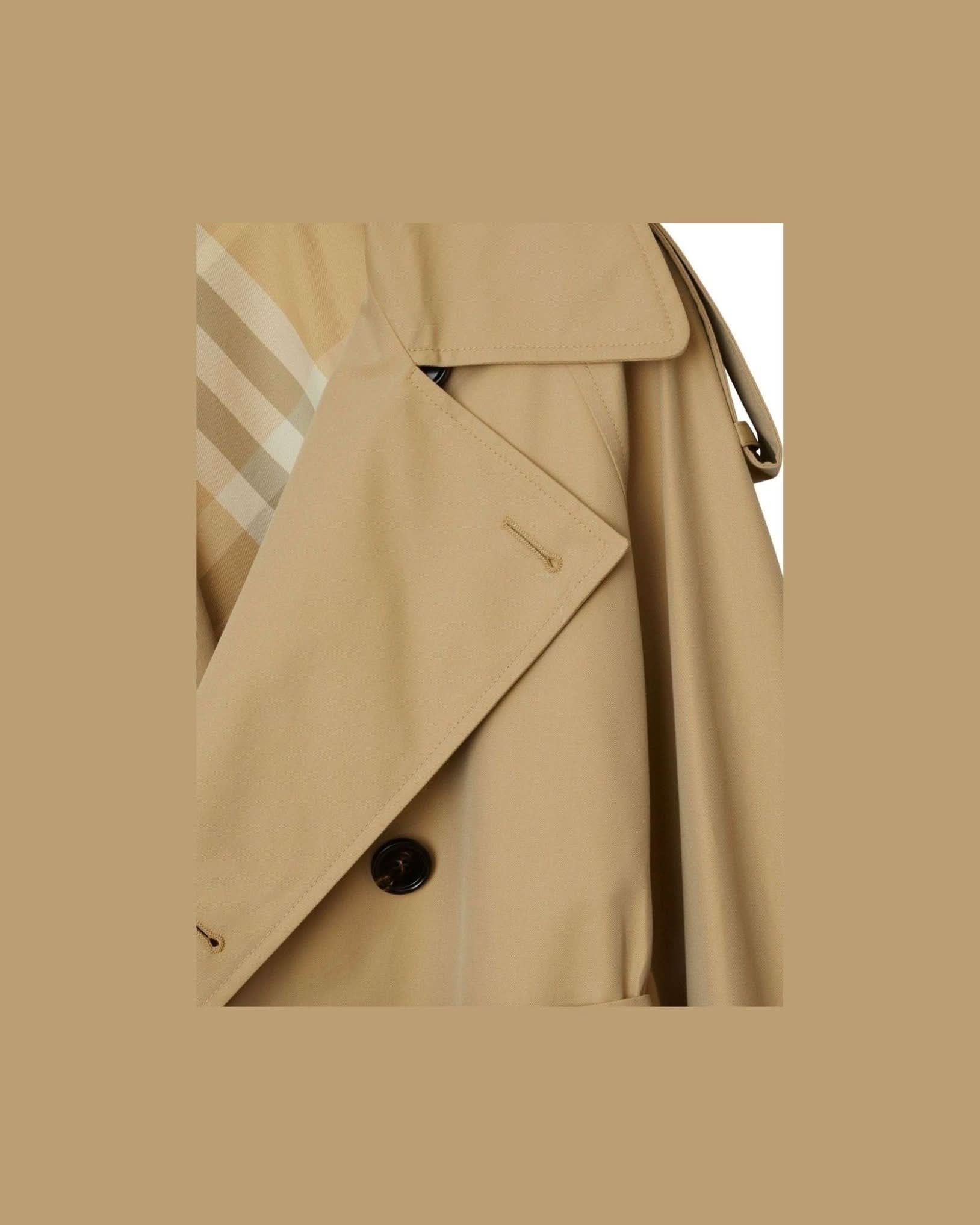 Burberry Cotton Belted Trench Coat Trench Coats