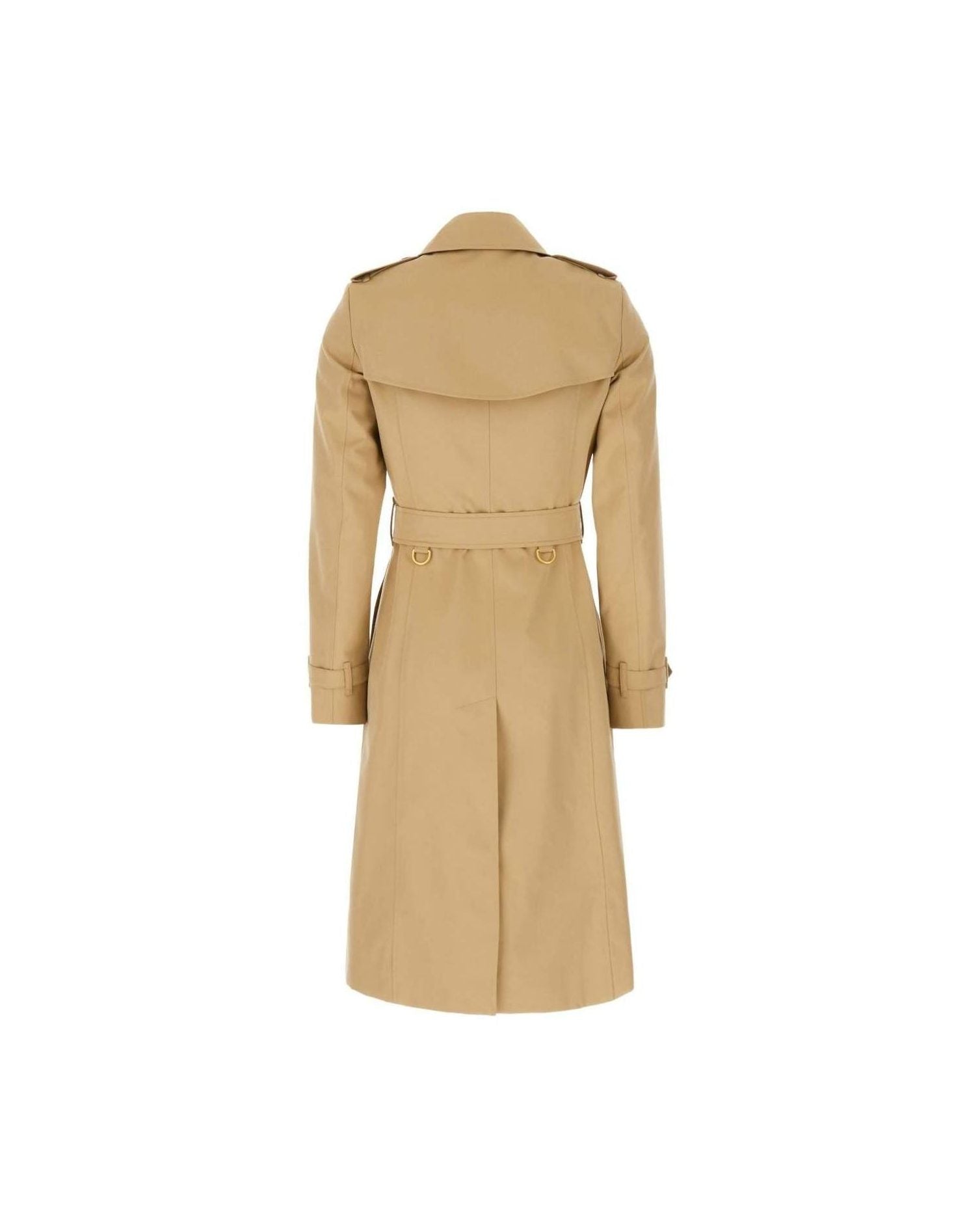 Burberry Cotton Double Breasted Trench Coat Glam Steals