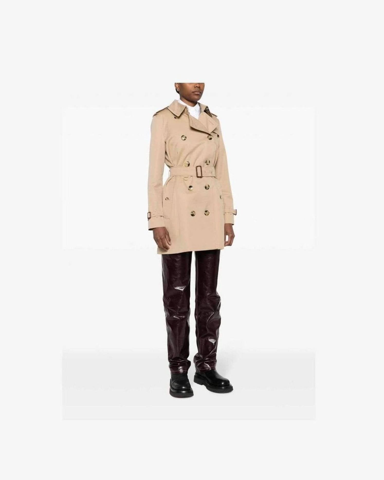 Burberry Cotton Short Kensington Heritage Trench Coat Trench Coats