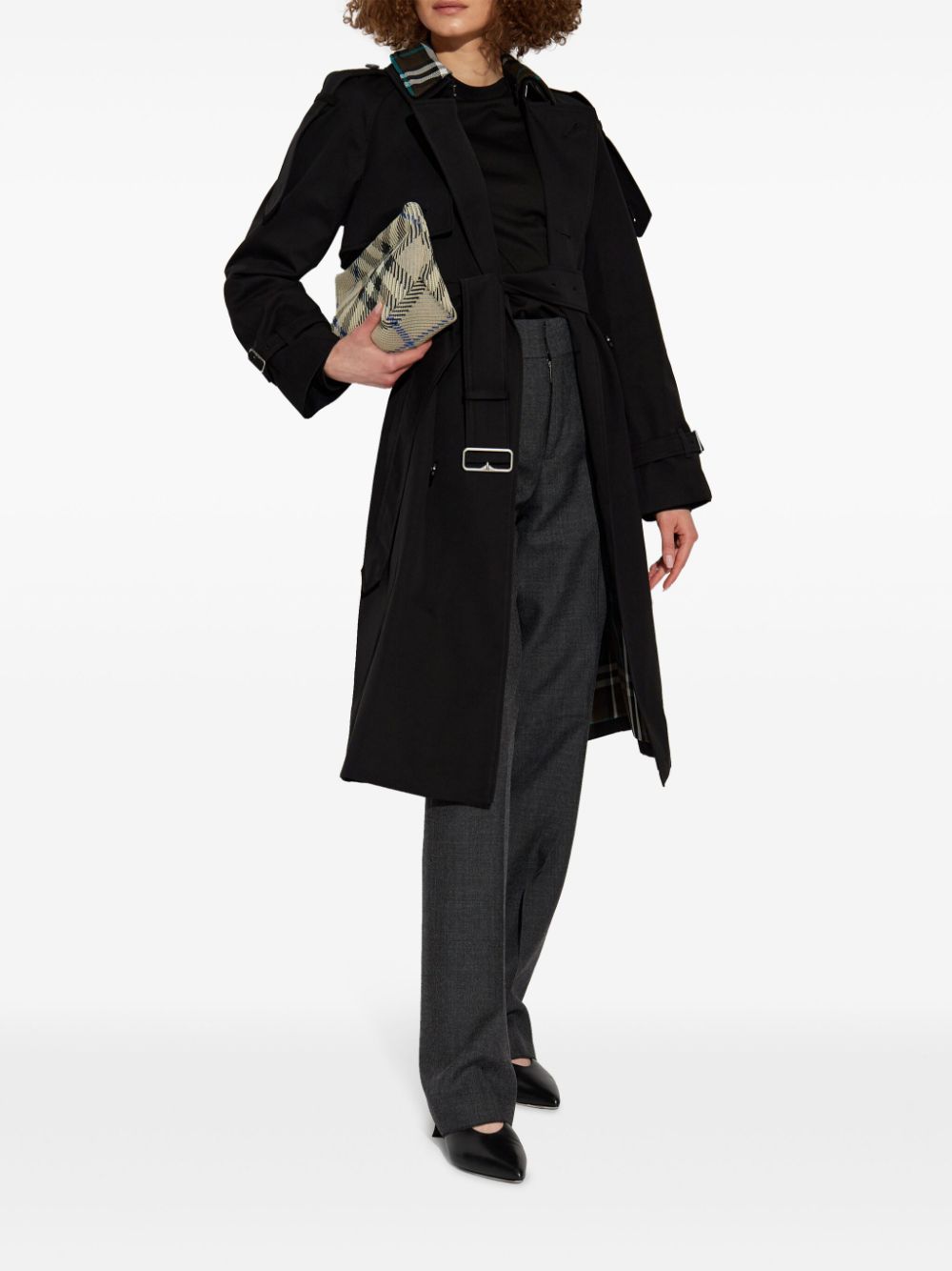 Burberry Detachable Collar Trench Coat Glam Steals
