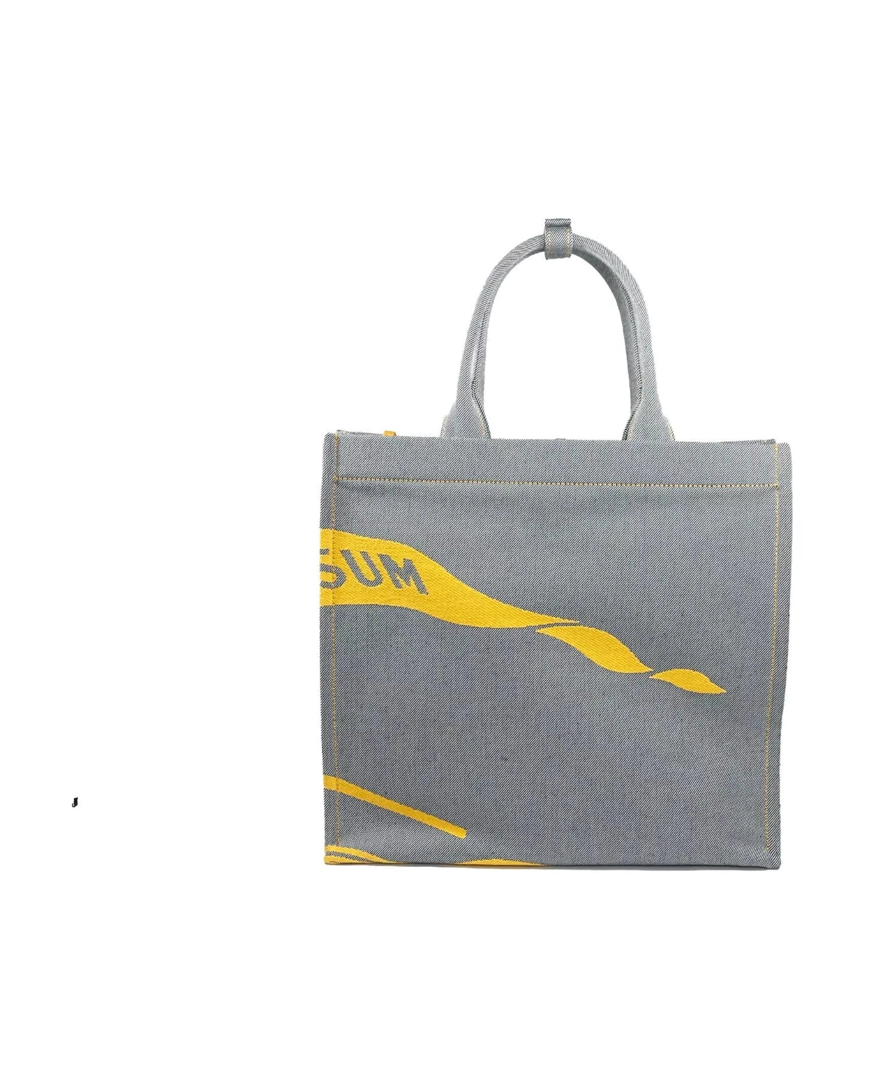 Burberry Ekd Canvas Tote Bag With Coin Pouch Grey Sunflower Glam Steals