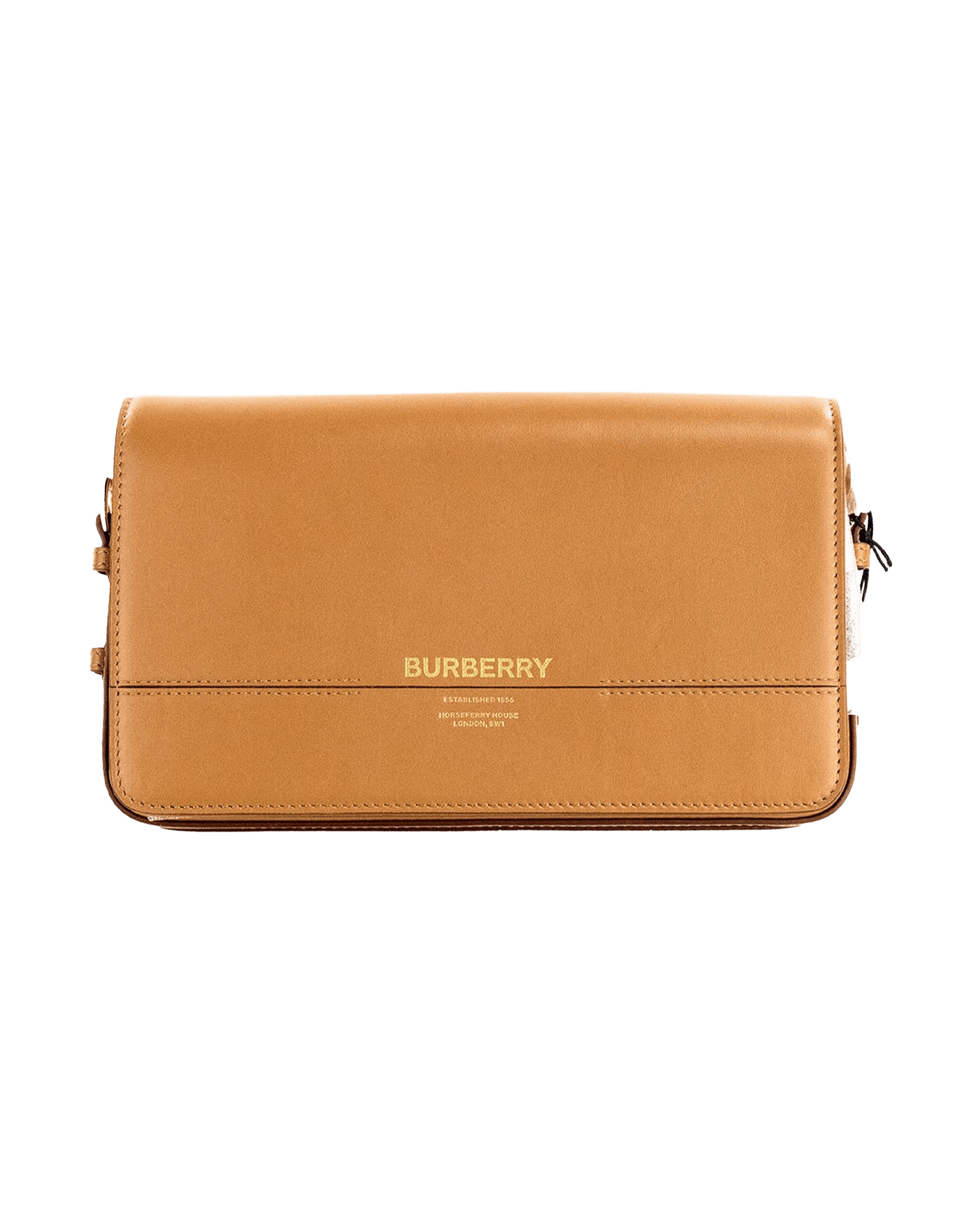 Burberry Grace Small Nutmeg Smooth Leather Flap Crossbody Clutch Handbag Purse Glam Steals
