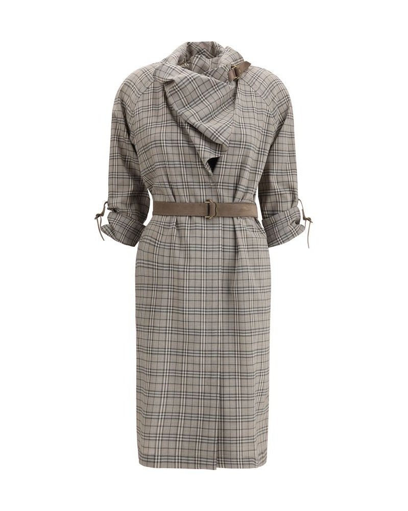 Burberry Gray Wool Casual Dress Glam Steals