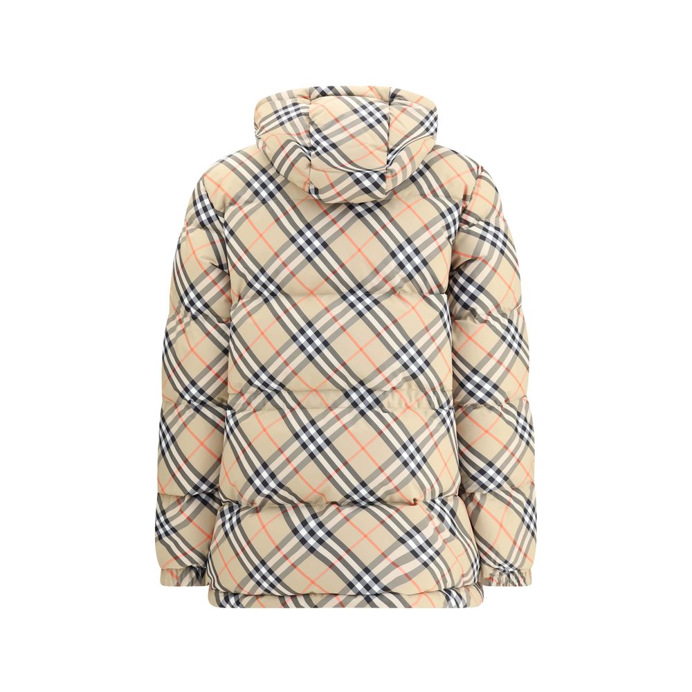 Burberry Hooded Check Down Jacket Glam Steals