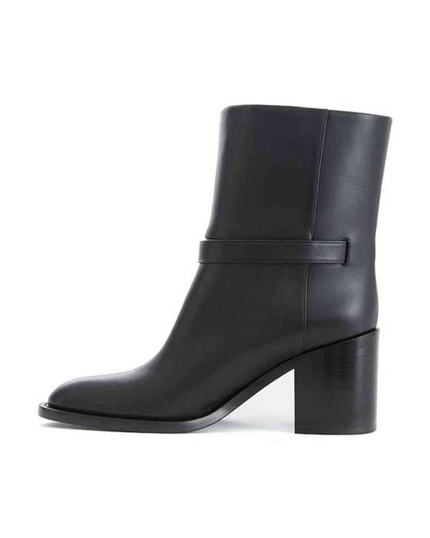 Burberry Leather Black Boot Boots