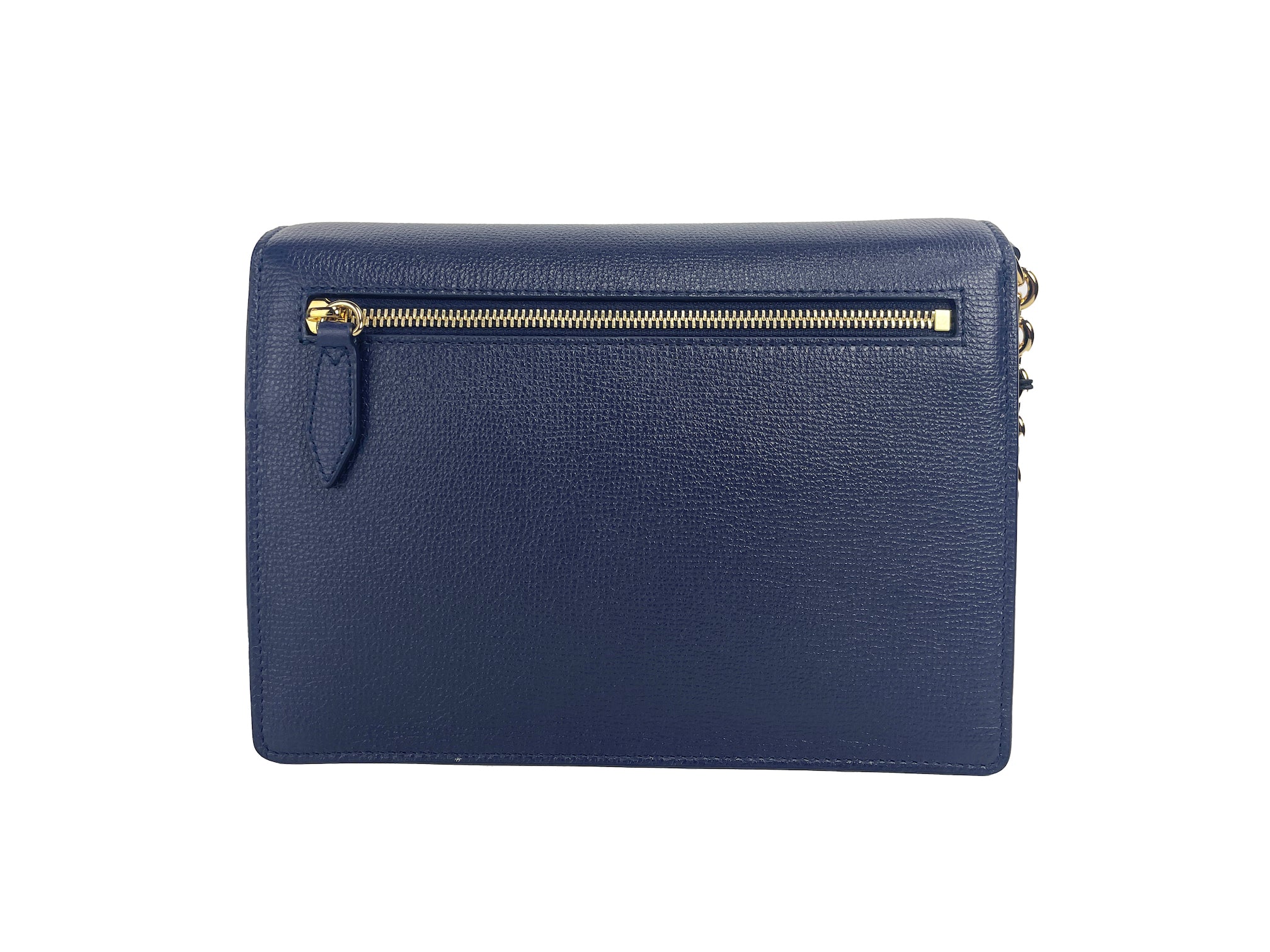 Burberry Macken Small Regency House Check Leather Crossbody Blue Bag Glam Steals