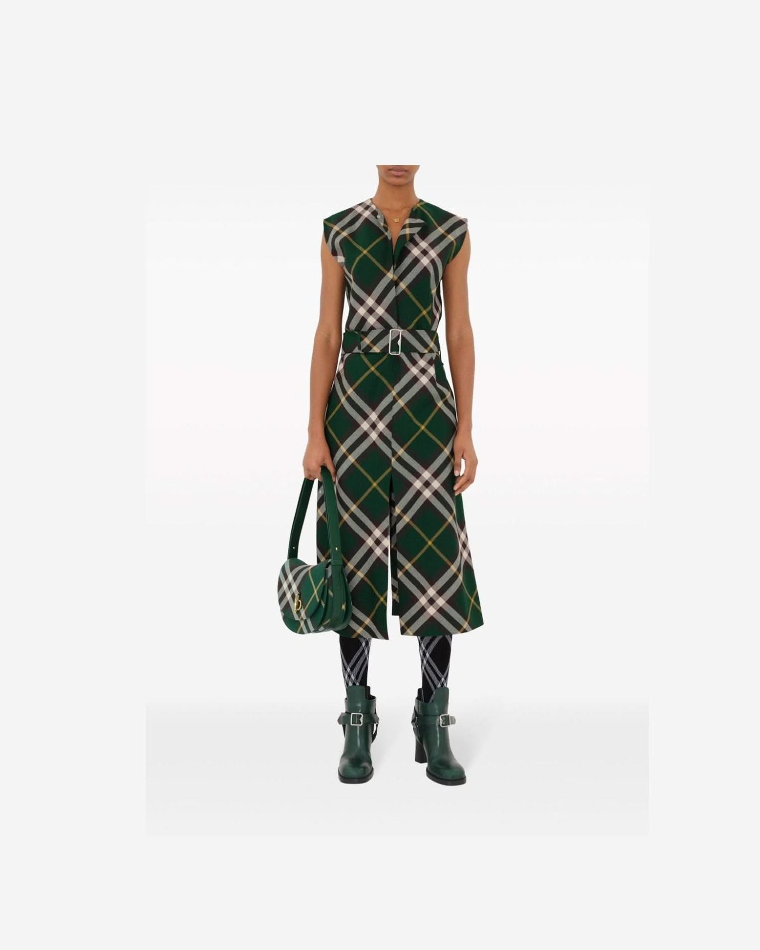 Burberry Nova Check Midi Dress Dresses