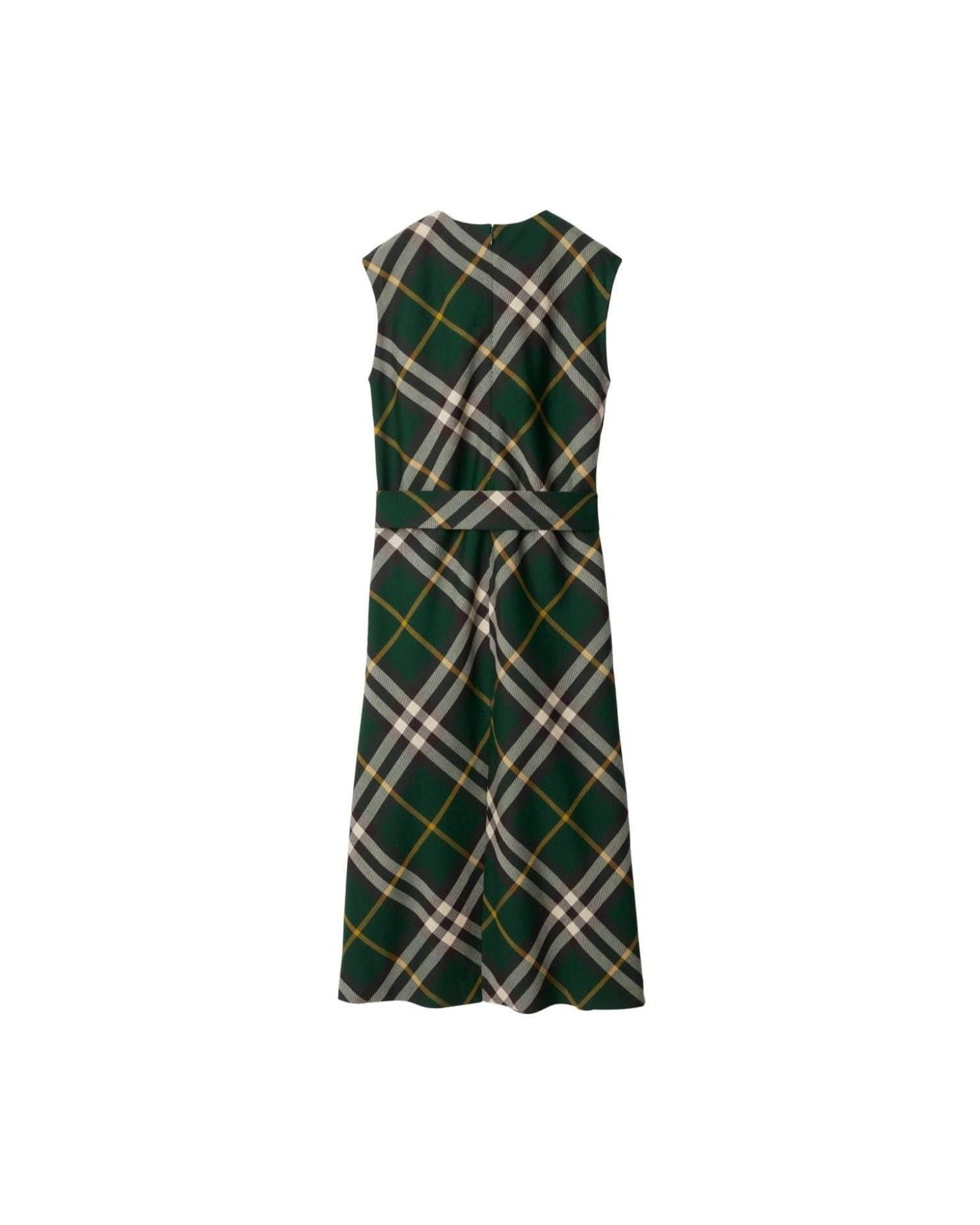 Burberry Nova Check Midi Dress Dresses