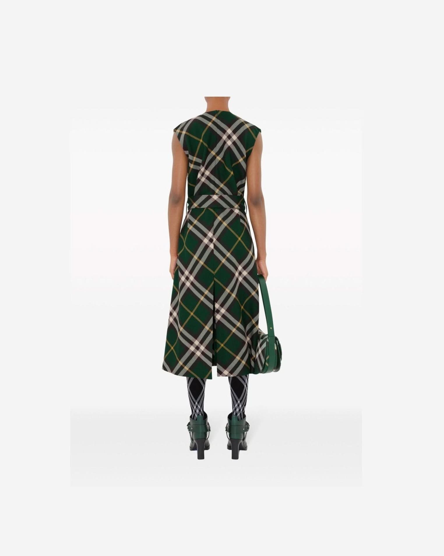 Burberry Nova Check Midi Dress Dresses