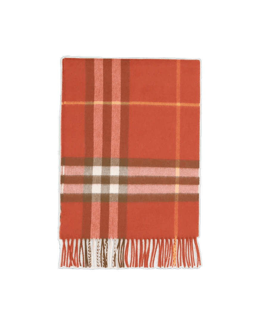 Burberry Red Cashmere Scarf Glam Steals