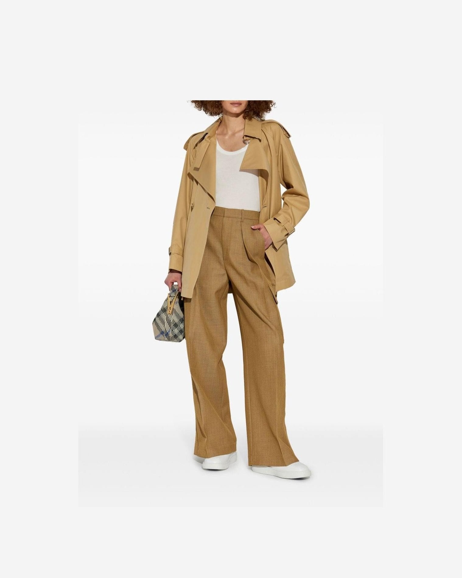 Burberry Belted Trench Coat Trench Coats