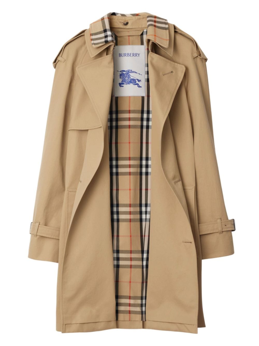 Burberry Trench Coat with Vintage Check Motif Glam Steals