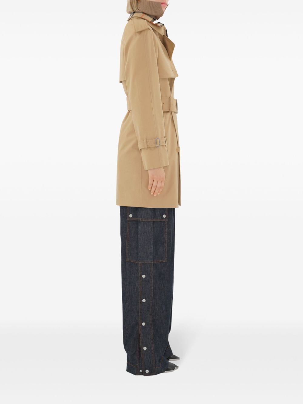 Burberry Trench Coat with Vintage Check Motif Glam Steals