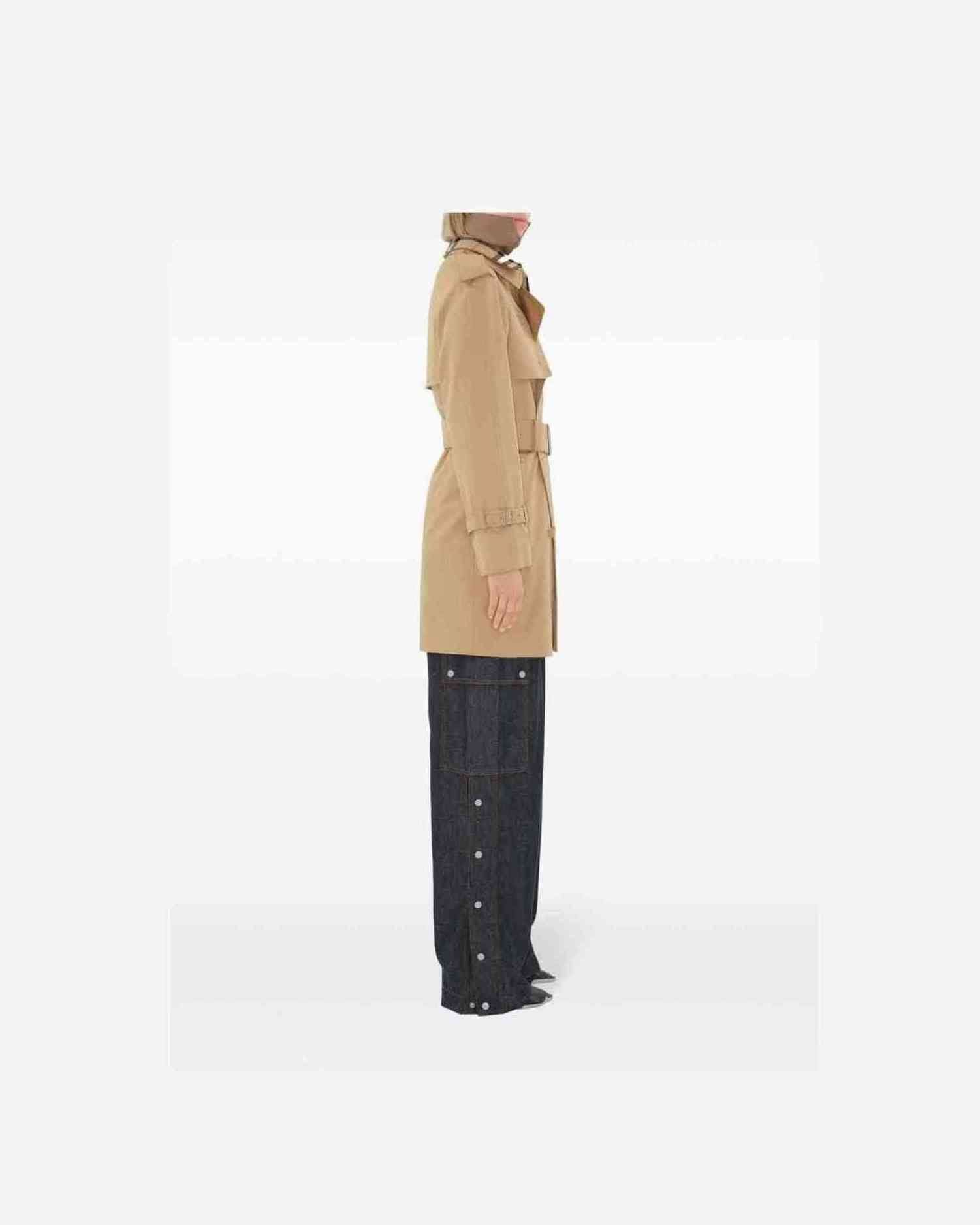 Burberry Trench Coat With Vintage Check Motif Trench Coats