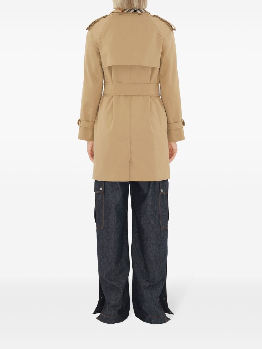 Burberry Trench Coat with Vintage Check Motif Glam Steals