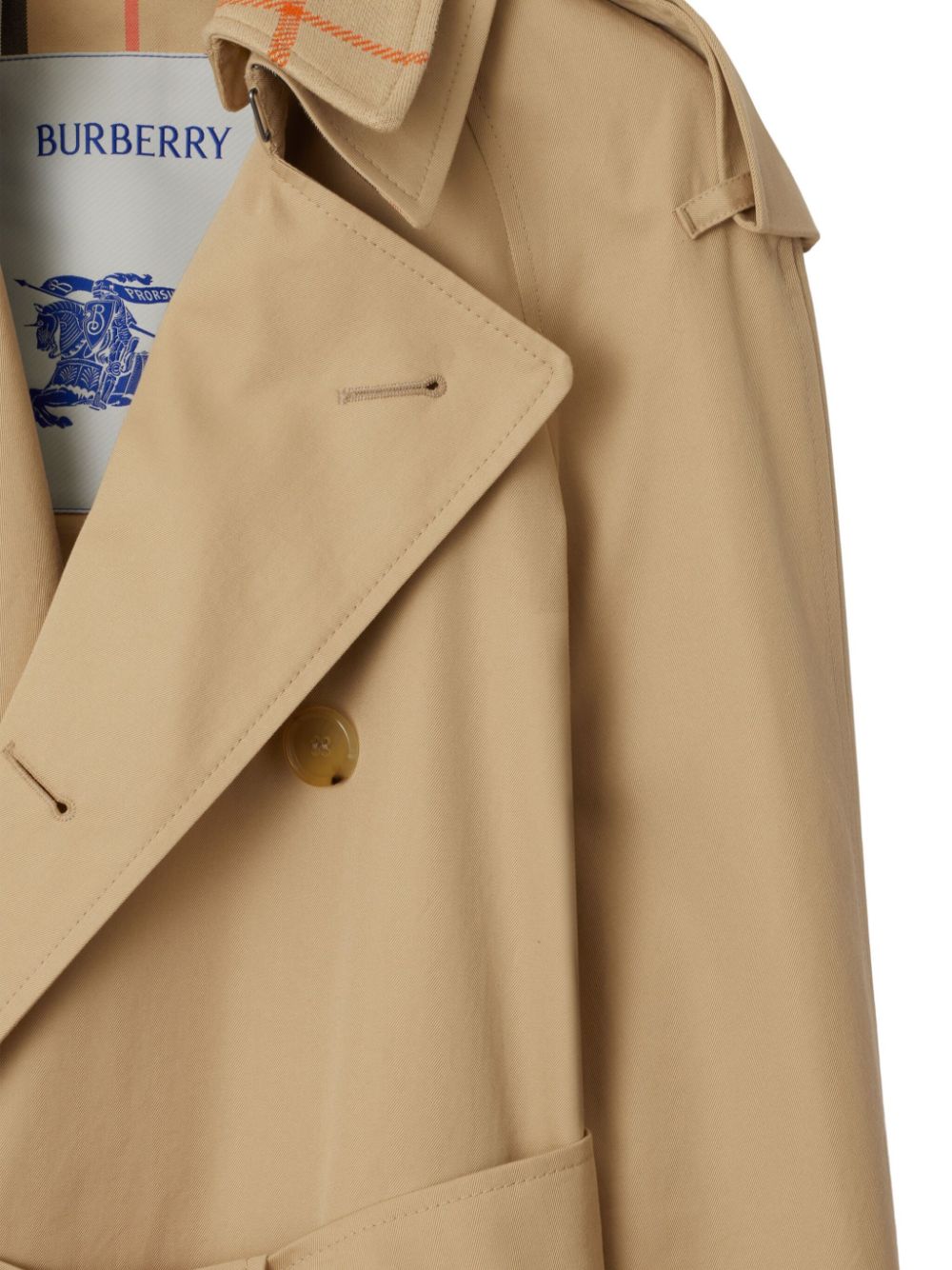 Burberry Trench Coat with Vintage Check Motif Glam Steals