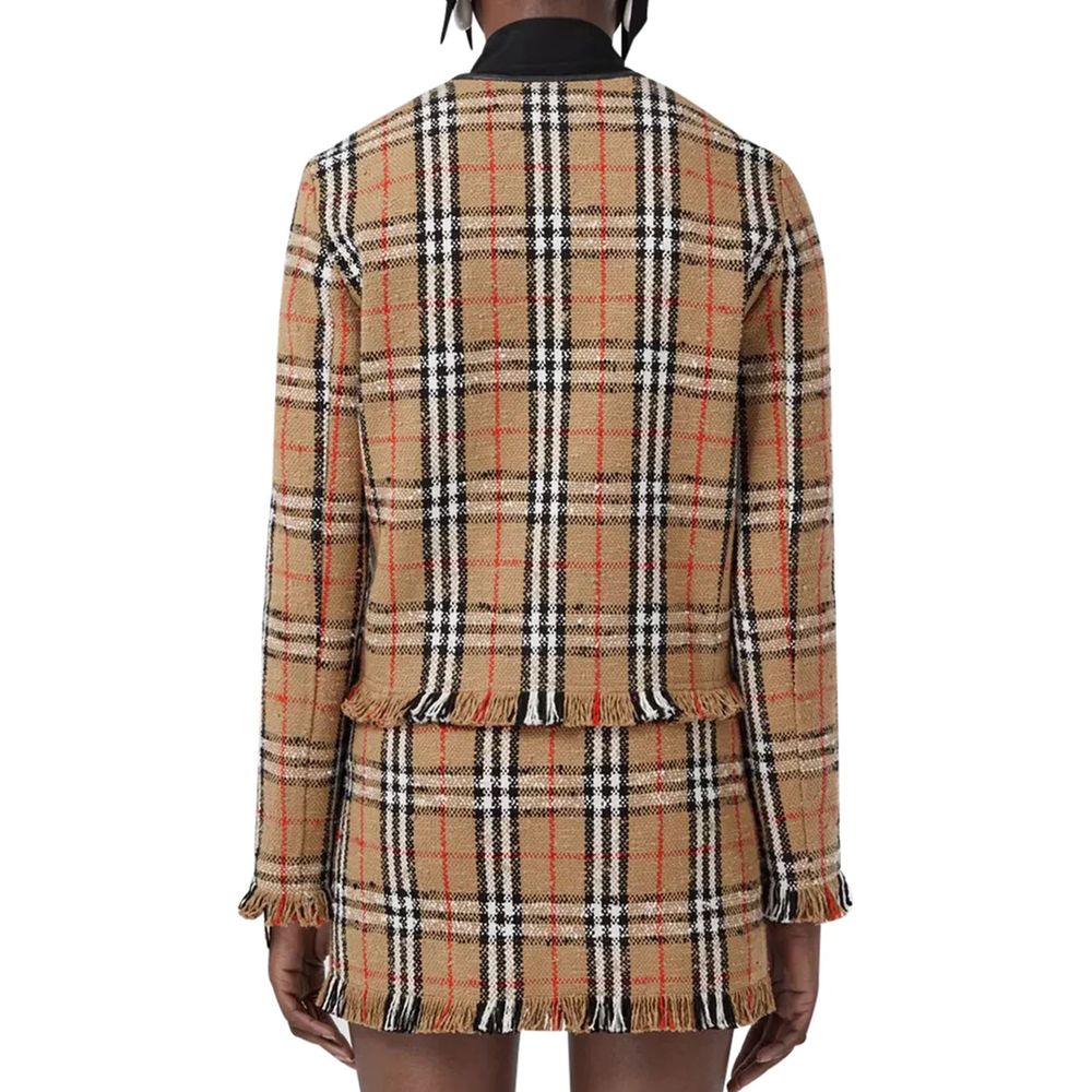 Burberry Vintage Check Motif Jacket Glam Steals