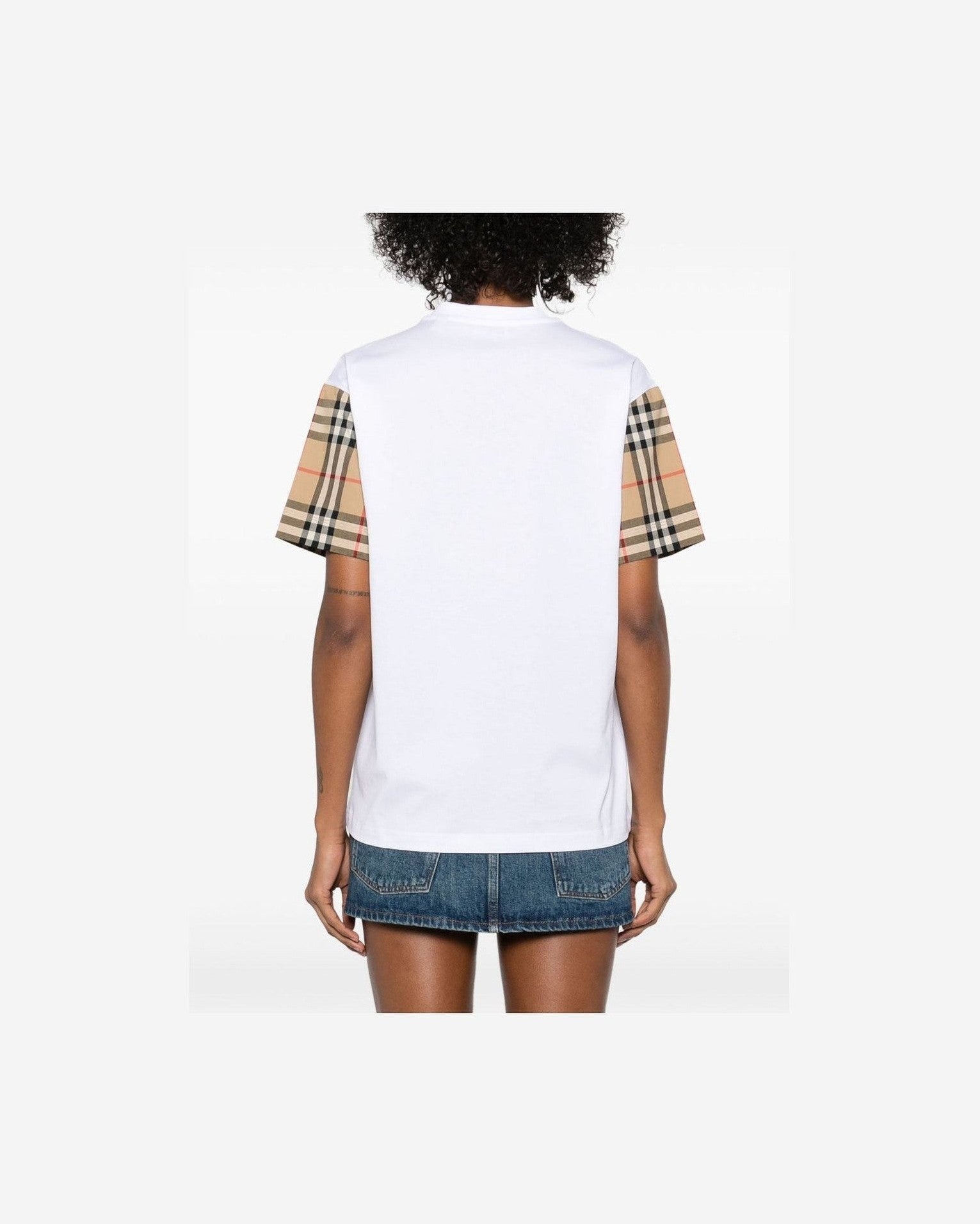 Burberry Vintage Check Sleeve T-shirt Glam Steals
