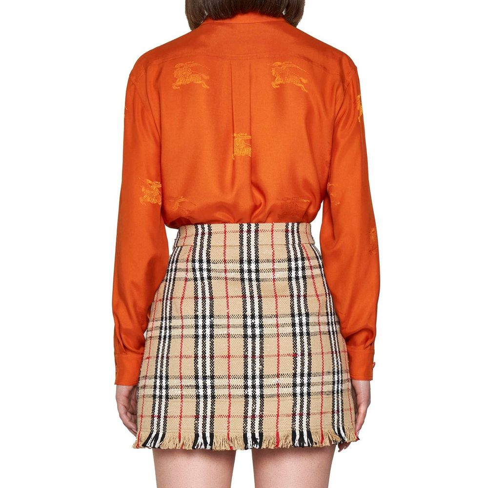 Burberry Vintage Pattern Mini Skirt Glam Steals