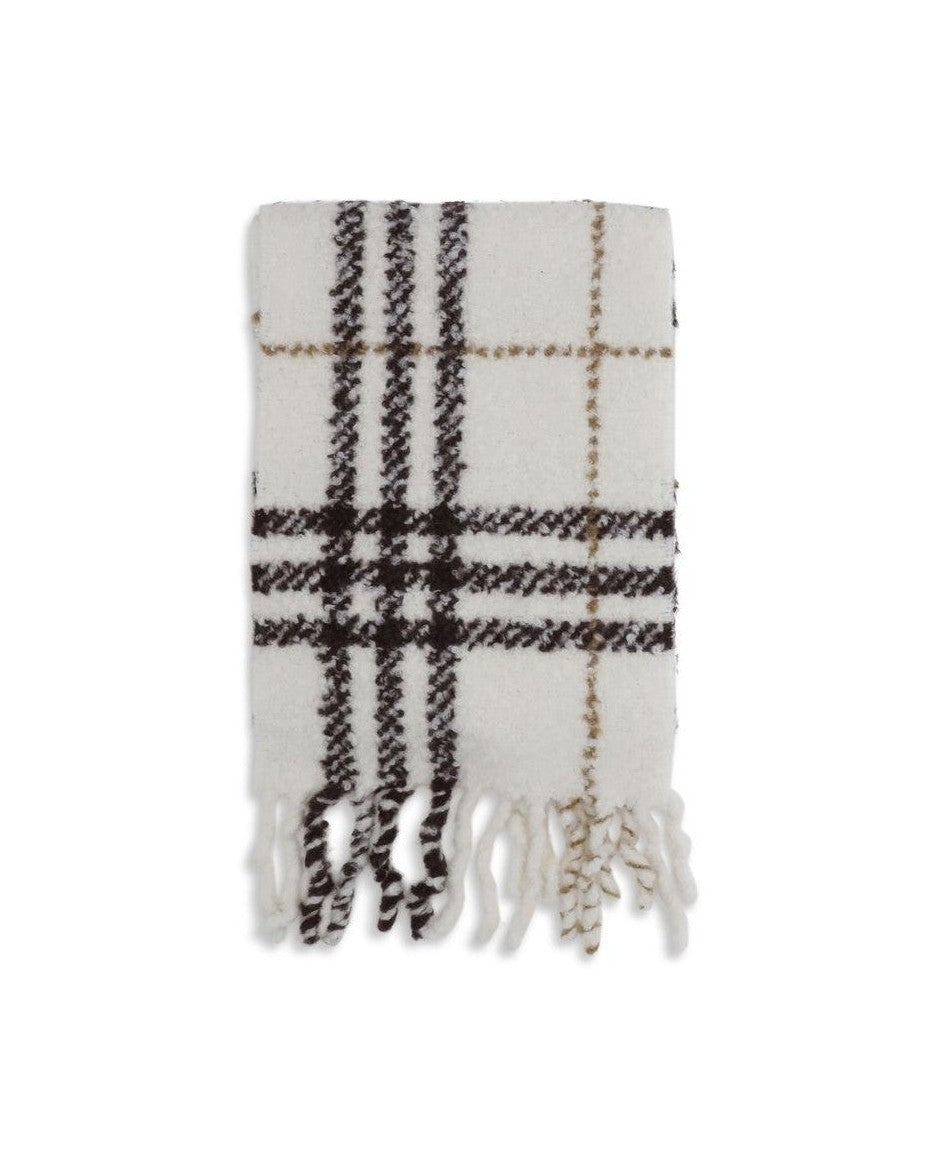 Burberry White Alpaca Vicugna Pacos Scarf Glam Steals